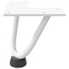 Pernas de mesa em gancho 4 peças aço maciço branco 10 cm 5