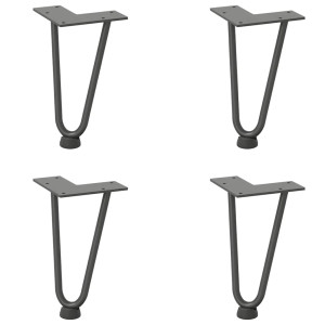 Tabela pernas garfo tipo 4 pcs aço endurecido 20 cm H