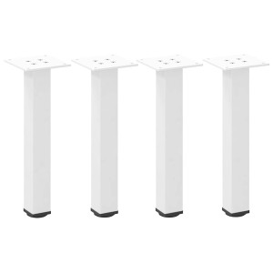 Pernas para mesa de centro 4 peças aço branco 30-32 cm H