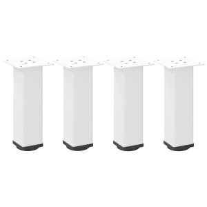 Patas para mesa de centro 4 uds acero blanco 30-32 cm H
