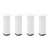 Patas para mesa de centro 4 uds acero blanco 30-32 cm 2