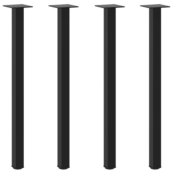Pés de mesa de console 4 peças. preto. 72-74 cm. aço M 2