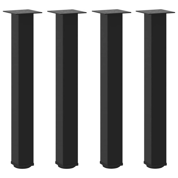Pés de mesa de console 4 peças. preto. 72-74 cm. aço M 2