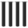 Pés de mesa de console 4 peças. preto. 72-74 cm. aço 2