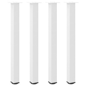 Pés para mesa de bar 4 peças. branco. 100-102 cm. aço H