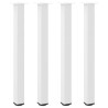 Pés para mesa de bar 4 peças. branco. 100-102 cm. aço 2