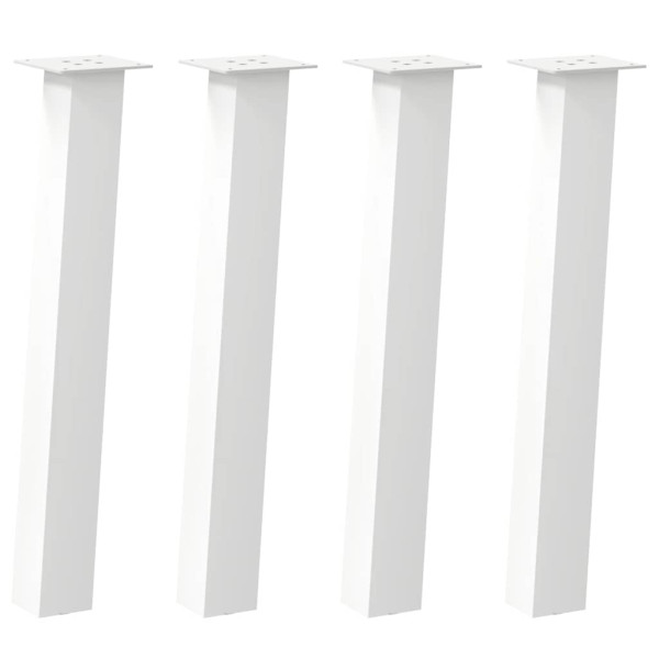Pés de mesa de console 4 peças. branco. 72 cm. aço M 2