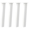 Pés de mesa de console 4 peças. branco. 72 cm. aço 2