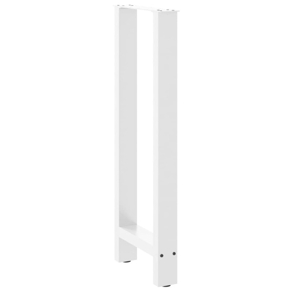Pernas de mesa de centro em aço branco 2 unidades 40x(100-101) cm M 4