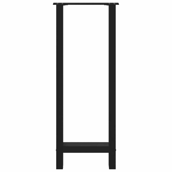 Patas de mesa de centro acero negro 2 uds 50x(100-101) cm M 5