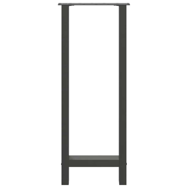 Pernas de mesa de centro em aço antracite 2 unidades 50x(100-101) cm M 5