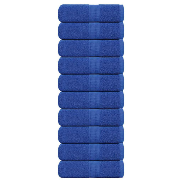 Toallas de visita 10 piezas azul 30x50 cm 360 g/m² 100% algodón D