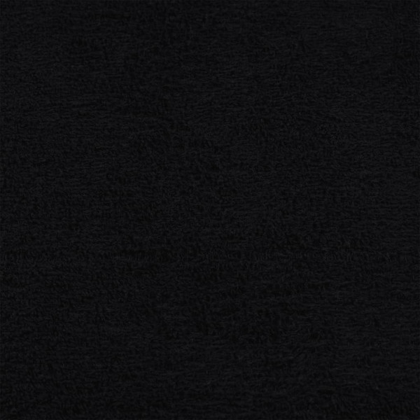 Toallas de visita 4 uds negro 30x50 cm 360 gsm 100% algodón M 5