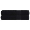 Toalhas 100% algodão preto 100x200 cm 600 gsm 1