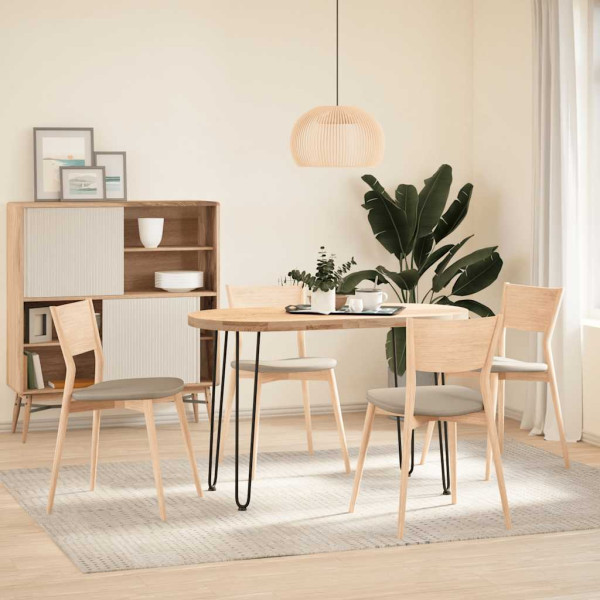 Patas de mesa tipo horquilla 4 uds acero macizo negro 72 cm M 3