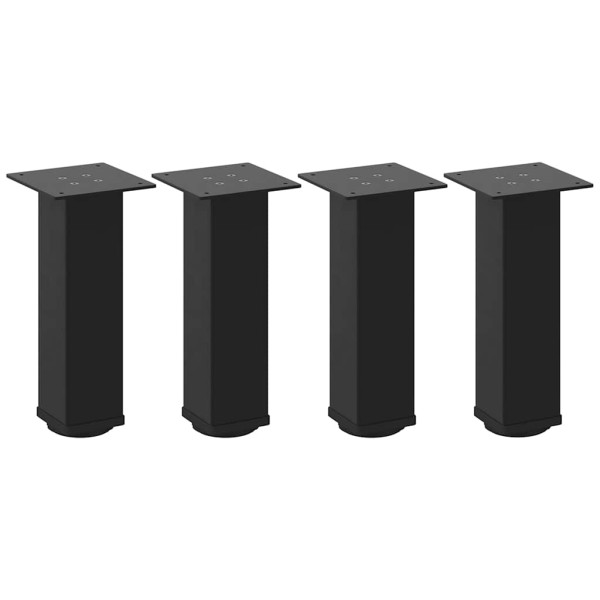 Patas para mesa de centro 4 uds acero negro 42-44 cm M 2