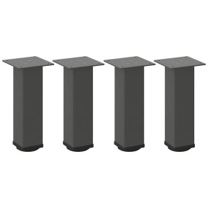 Patas para mesa de centro 4 uds acero antracita 42-44 cm H