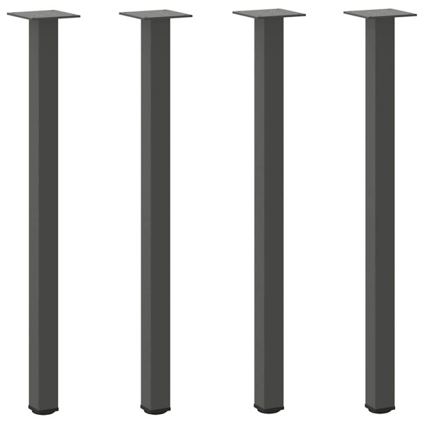 Pés de mesa de console 4 peças antracite 72-74 cm aço M 2