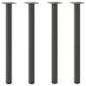 Patas para mesa de centro 4 uds acero antracita 72-74 cm 2