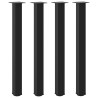 Padrões para a mesa central 4 pcs de aço preto 90-92 cm 2