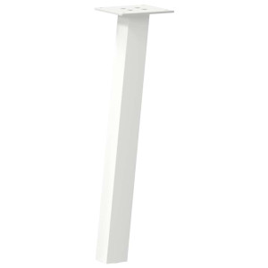 Pernas para mesa de centro 4 peças aço branco 30 cm H