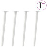 Patas para mesa de centro 4 uds acero blanco 72 cm 1