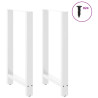 Patas de mesa de centro acero blanco 2 uds 60x(100-101) cm 3