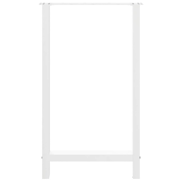 Patas de mesa de centro acero blanco 2 uds 60x(100-101) cm M 5