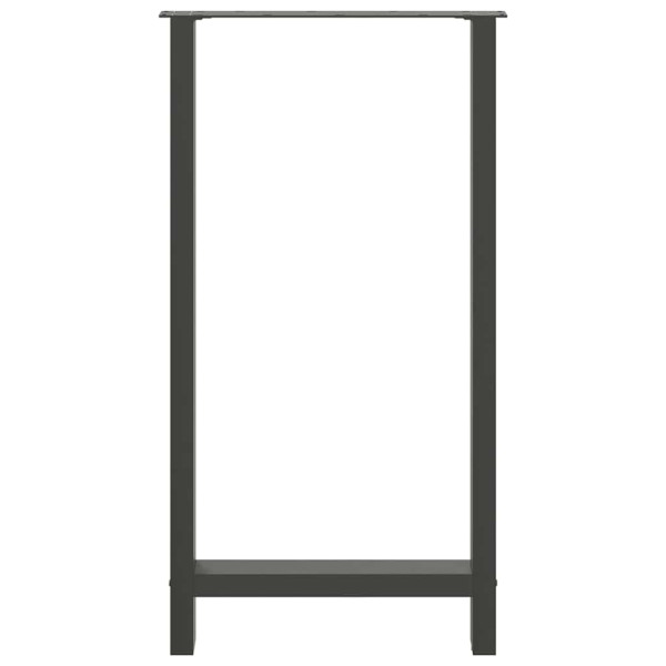 Patas de mesa de centro acero antracita 2 uds 60x(110-111) cm M 5