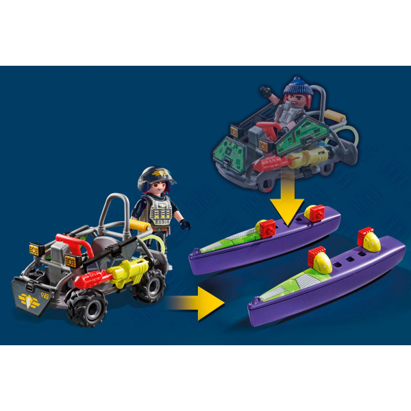 Quad multi-terreno das forças especiais da Playmobil M 4