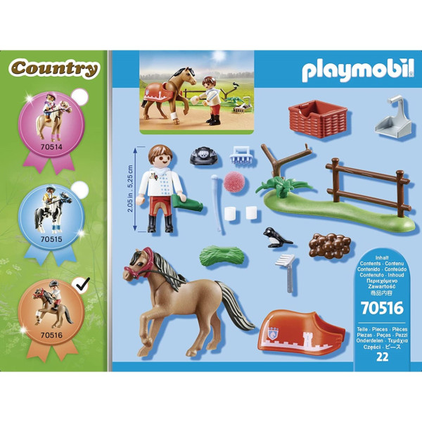 Playmobil coleccionable pony connemara M 3