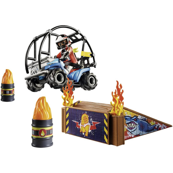 Playmobil starter pack stuntshow quad con rampa de fuego M 2