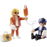 Dupla Playmobil traz médico e policial 2