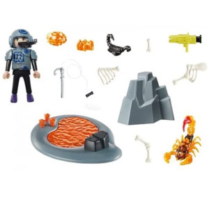 Playmobil starter pack luta contra o escorpião de fogo H
