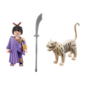 Playmobil luchadora asiatica con tigre H
