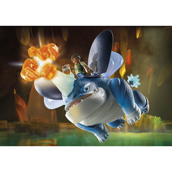 Playmobil dragones: nine realms: plowhorn & d'angelo M 2