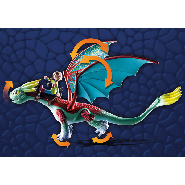 Playmobil dragones: nine realms: feathers & alex M 4