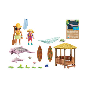 Playmobil wiltopia - passeio de remo com golfinhos do rio H