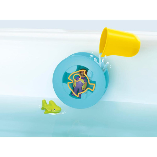 Playmobil júnior aqua: roda de água com bebê de tubarão M 4
