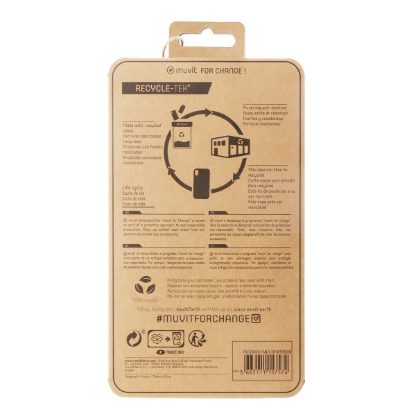 Capa muvit recycletek para apple iphone 13 transparente M 3