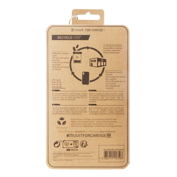 Capa Muvit Recycletek para Apple iPhone 13 Pro Max Transparente M 4