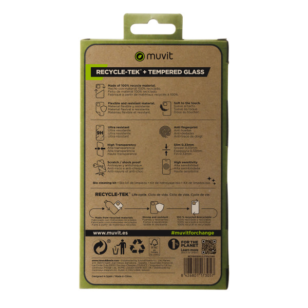 Caso Muvit para samsung galáxia s24 ultra + protetor de tela temperado vidro plano M 4