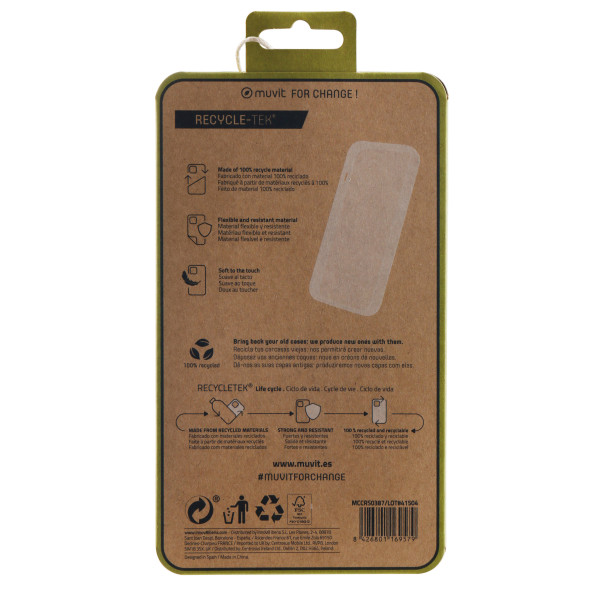 Funda muvit recycletek para galáxia samsung s23+ 5g transparente M 6