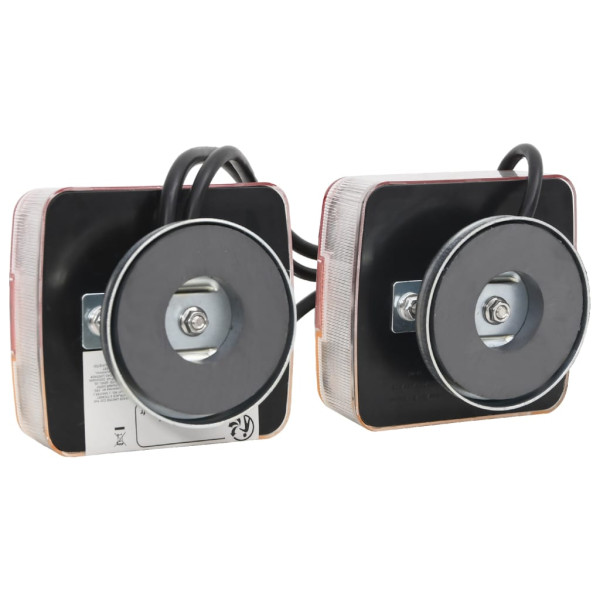 Luces de remolque 2 uds bombilla LED roja 10.5x7.5x10 cm 12V M 4