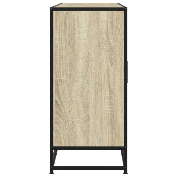 Aparador madera de ingeniería roble Sonoma 134x35x76 cm M 5