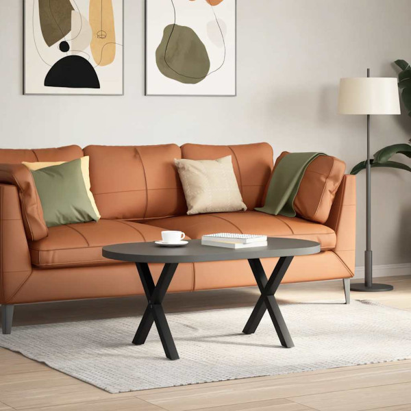 Pés para mesa de centro em formato de X. 2 peças. preto. 60x (42-43) cm. aço M 2