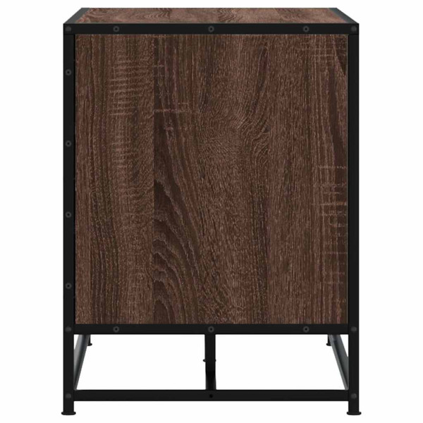 Banco zapatero madera de ingeniería marrón roble 84x40x53.5 cm M 5