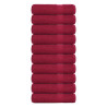 Toallas de Baño 10 uds burdeos 100x150 cm 360 gsm 100% algodón 1