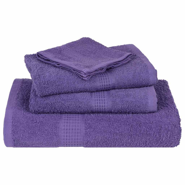 Toalhas de banho 10 pcs 100x150 cm 360gsm 100% algodão roxo M 4