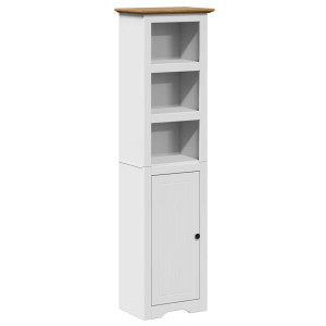 Mueble de baño BODO blanco y marrón 44x30x160 cm H